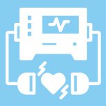 ICU with ventilator & cardiac support